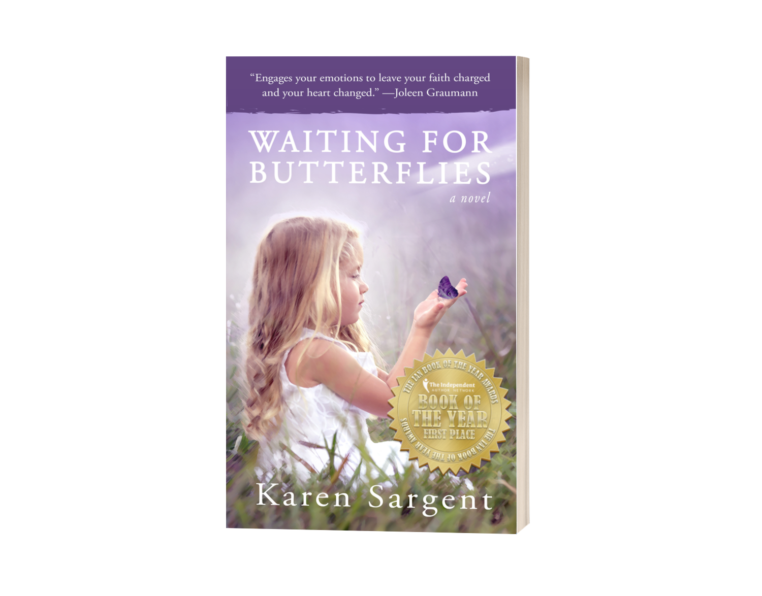 3D Book cover image for Karen Sargent's Waiting for Butterflies novel