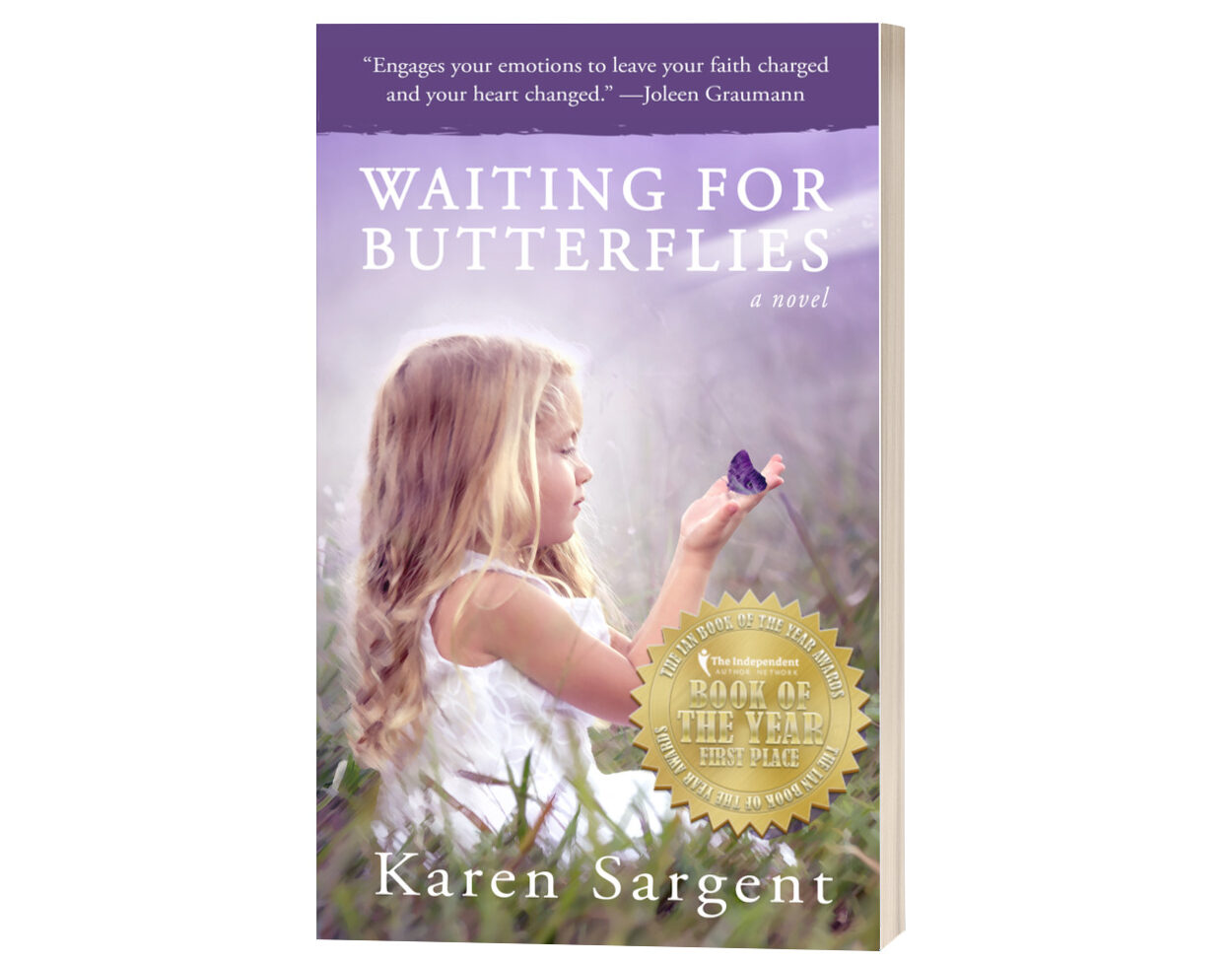 3D Book cover image for Karen Sargent's Waiting for Butterflies novel