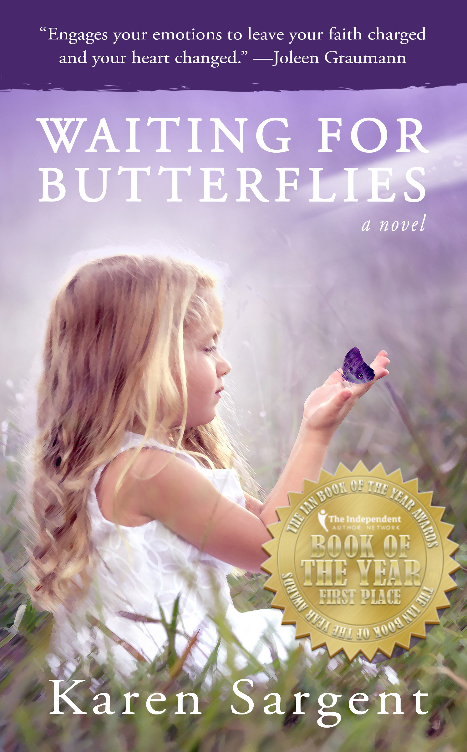 Book cover image for Karen Sargent's Waiting for Butterflies novel